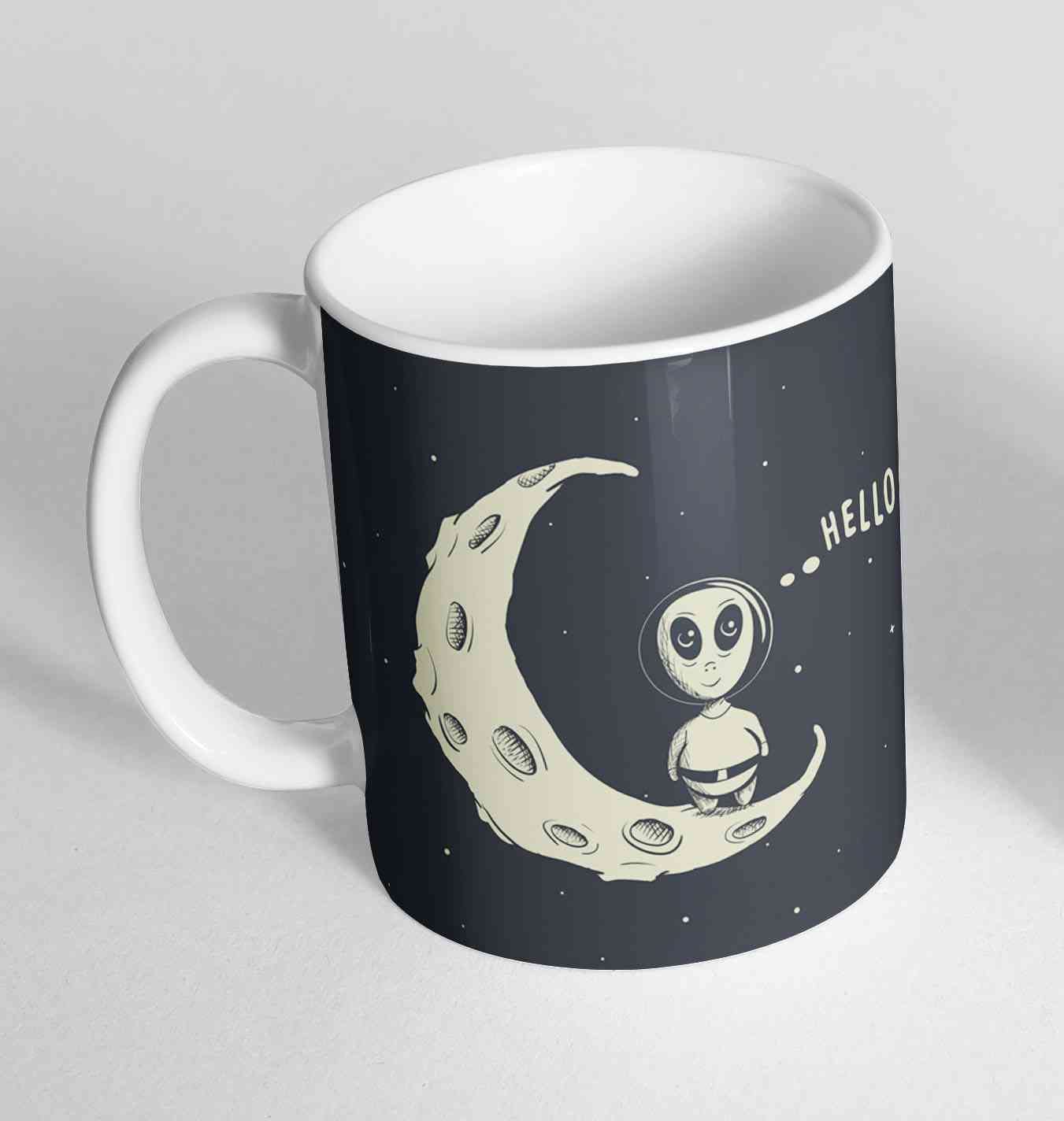 GIVEMEFIVER Hello Novelty Ceramic Cup Gift Tea Coffee Mug 296 (Mug Only)