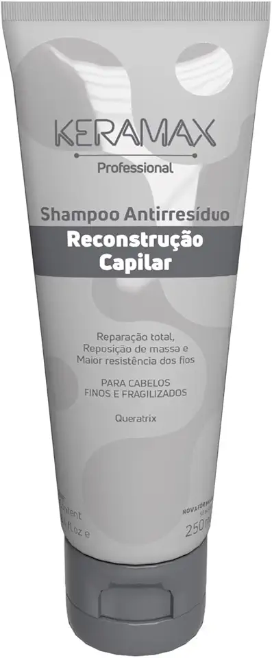 SHAMPOO KERAMAX RECONSTRUÇÃO CAPILAR 250ML