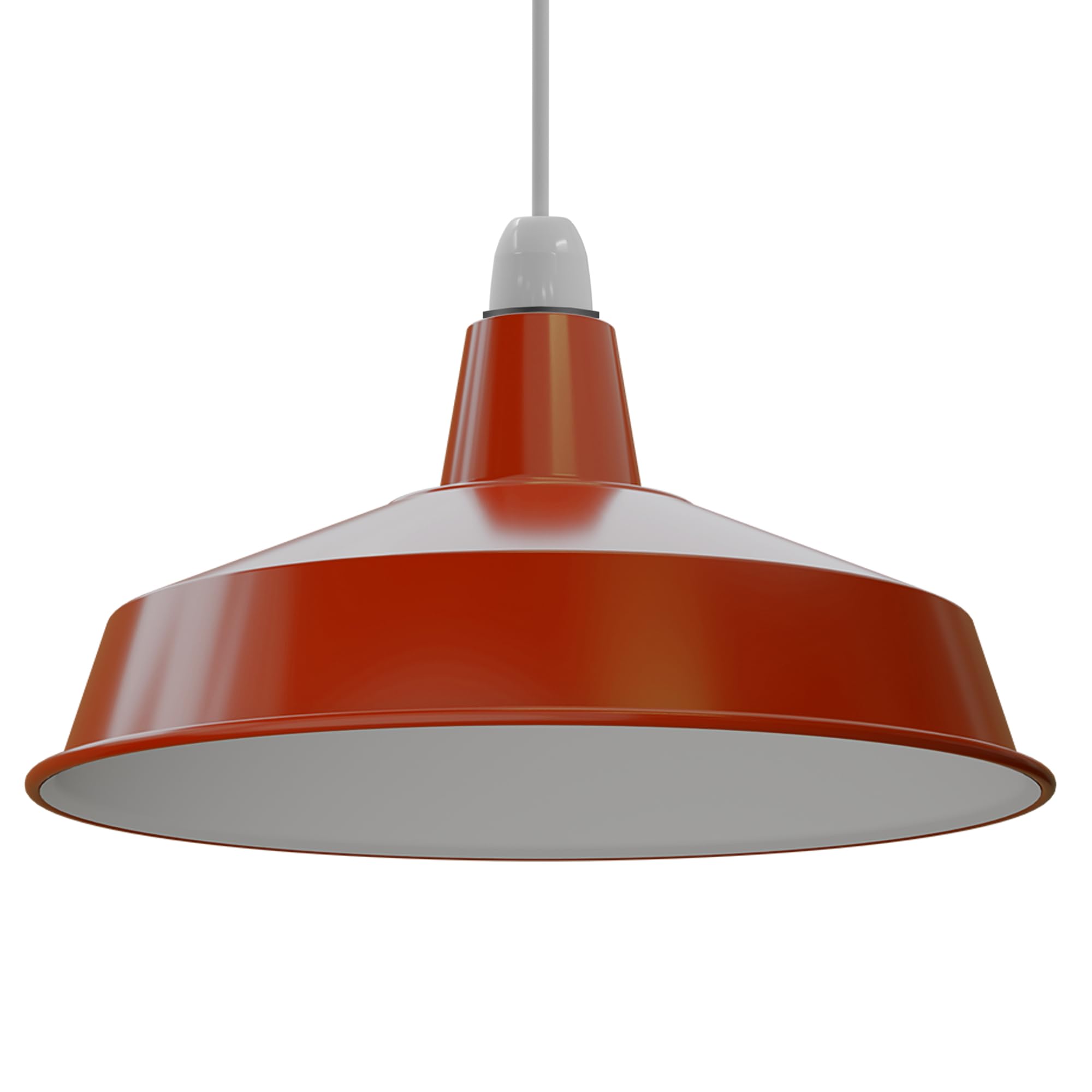 Lighting Shade Metal Pluto Ceiling Pendant Light Fitting Shade Modern Hanging Fitting Shade (Orange - 1 Pack)