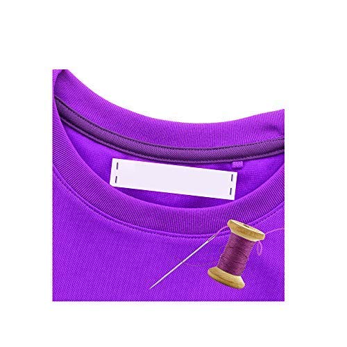 Sew-On for Clothing 100pcs Write-on Blank Fabric for Crafters, Kids, Small Business and Nursing Homes - Non-Fray Sewing for Handmade Items, Clothes, and More