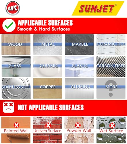 Image of AIPL Sunjet Double Sided Heavy Duty Nano Tape- Strong Adhesive,Residue-Free, Multi-Functional Reusable Gel Tape,for Home & Office Use -Washable Reusable Strong Sticky Strips Grip Tape- 3 Mtr (1 Roll)