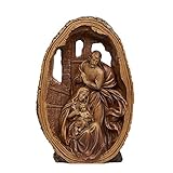 Hauptmerkmale: Maria und Josef schaut auf schlafendes Jesuskind mit ihrer großen Liebe. Die Figur misst ca. 27,9 cm hoch x 18,4 cm breit x 6,3 cm tief.