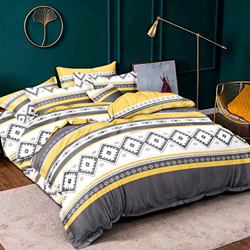 H HANSEL HOME Funda Nordica Cama 90 de 3 Piezas Transpirable Suave al Tacto 100% Microfibra de...
