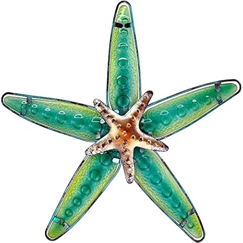 JOYBee Starfish Wall Art Decor,Sea Life Nautical Home Decor,Beach Starfish Wall Art13.25inch*12.75inch, Decoration For Garden,Home,Patio,Kitchen,Bathroom, Coastal Decorations Cover