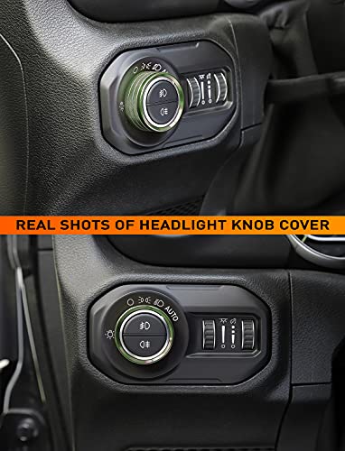 image for Savadicar HVAC Climate Control Panel Knob Trim Kit & Light Control Swi