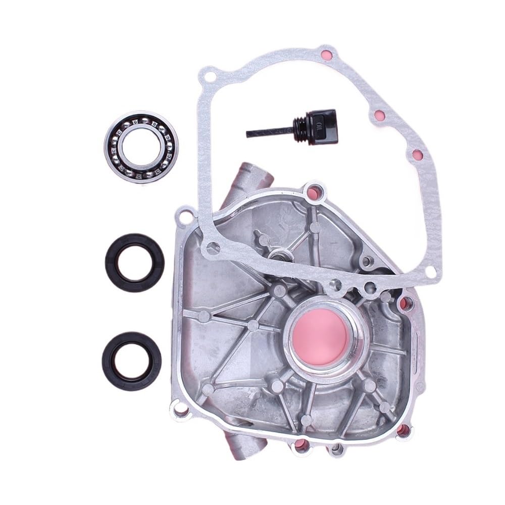 Junta Protectora del cárter Compatible con Honda GX160 GX200 GX 160 200 5.5HP 6. Varilla de Nivel del Sello de Aceite del cojinete del cigüeñal, Pieza del Motor del cortacésped