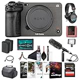 Sony FX3 Full-Frame Cinema Camera Body Only ILME-FX3, 4K Monitor, Pro Headphones, Pro Mic, 128GB...
