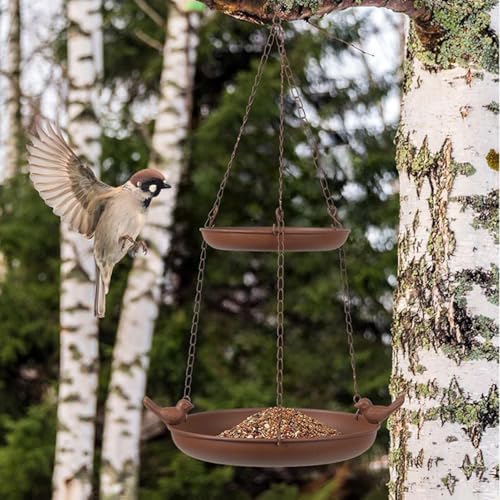 Mangeoire pour colibri double couche en métal rétro haute qualité - 3