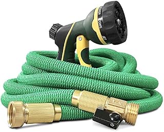 NGreen Expandable and Flexible Garden Hose - 25/50/75/100 Feet Strongest Triple Core Latex