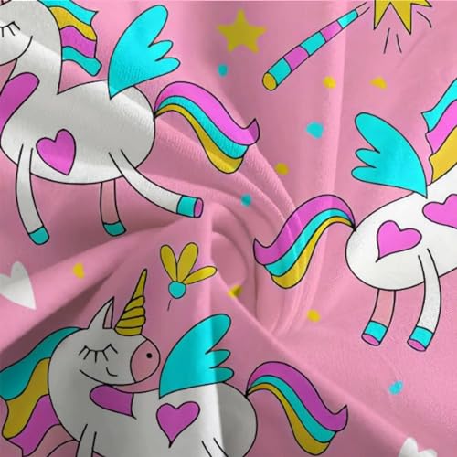 Housse de couette licorne 3D 200x200 cm avec taies d'oreiller pour lit double - 8