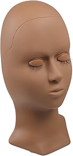 FOMIYES 2 Peças De Cílios De Cabeça Humana Ensinando Manequim De Para Gelatinas Molde De Silicone De Cabelo Fazem Molde De Cabeça De Exibição De Gel De Sílica Molde De Cabeça