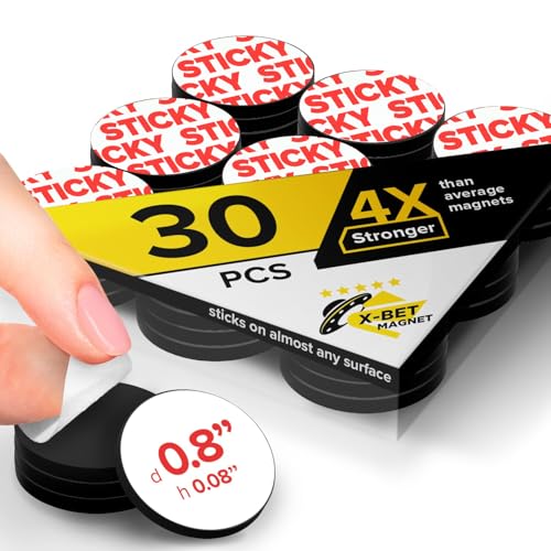 X-bet MAGNET Magnetic Dots 30 pcs - Self Adhesive (0.8