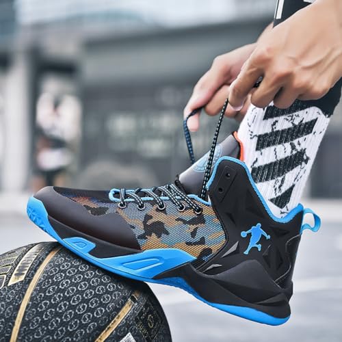 Hmhnsya Tênis De Basquete Masculino Tênis Leves Unissex Tênis De Treinamento Calçados Esportivos (39