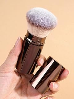 Brocha de maquillaje retráctil Kabuki, cepill...