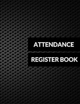 Paperback Attendance Register Book