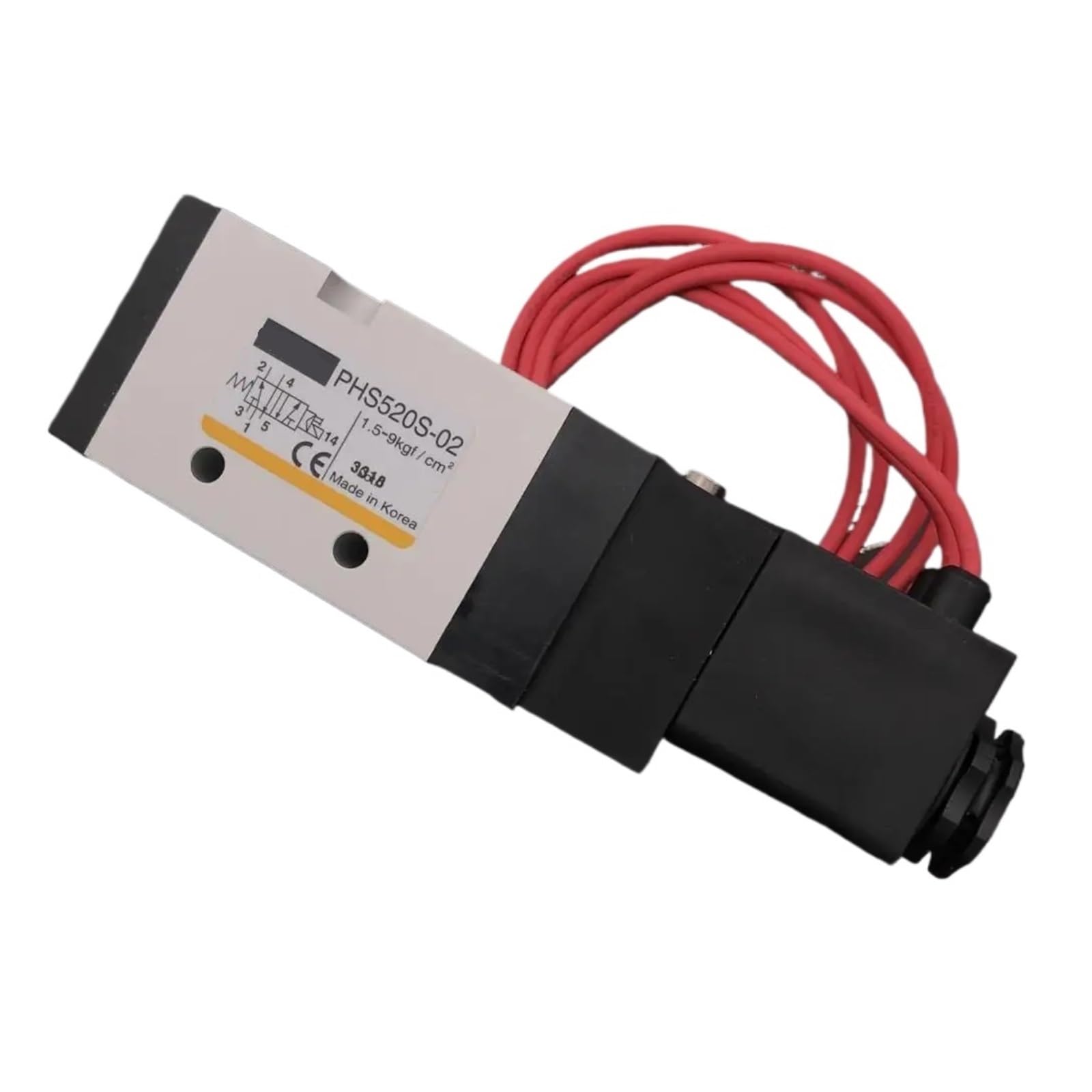 Électrovanne PHS520S-02-220V anti-fuite d'air pour circuit 0.1-0.9MPa