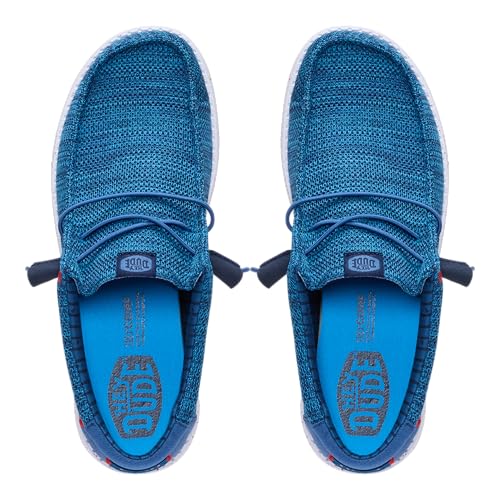 Image of HEYDUDE Men's Wally Stretch Sox Slip-On Loafer, Lightweight, Breathable, with Flex & Fold Outsole