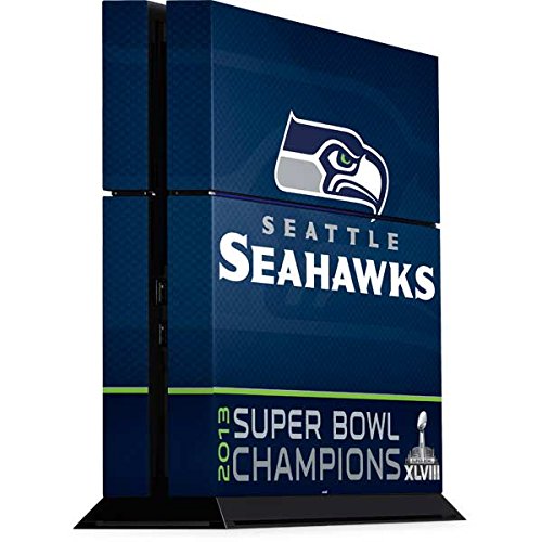 Skinit Decal Gaming Skin Compatible with PS4 Console - Officially Licensed NFL Seattle Seahawks Super Bowl XLVIII Design