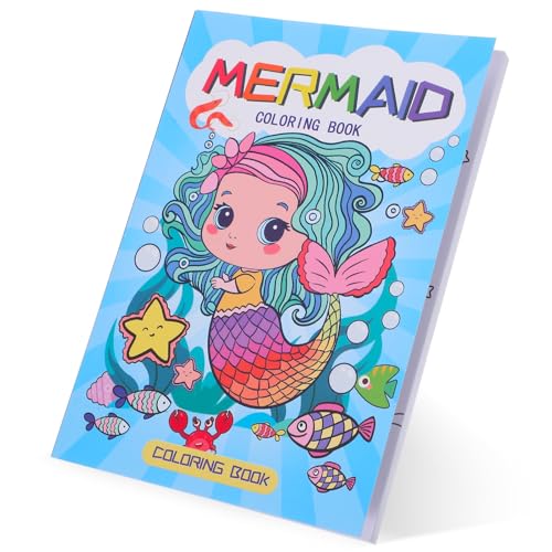 Image of Operitacx Mermaid Coloring Book Easy Coloring Pages with Drawing