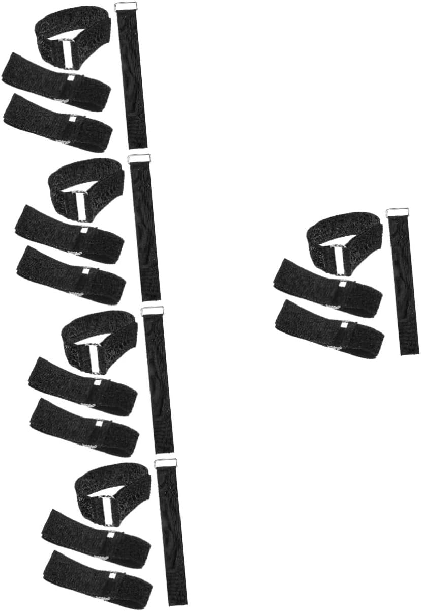 HEMOTON Elastic Hook and Loop Straps Durable Cable Organizer Ties for Securing Cords Luggage and Sports