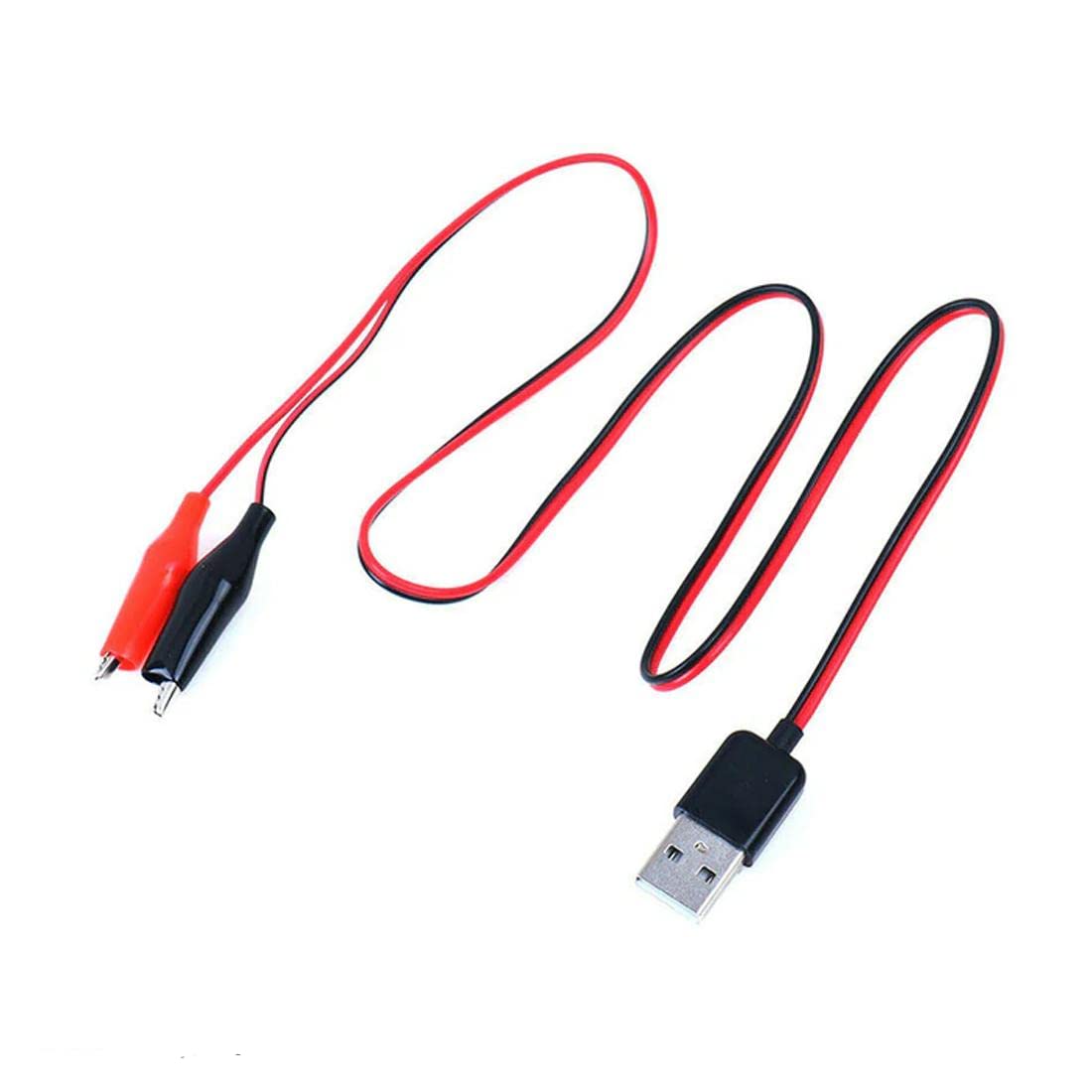 TECHKINS Alligator Test Clips Clamp to USB Male Connector - 60cm (B0BTPM9TFW) Amazon Price History, Amazon Price Tracker
