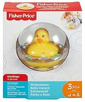 Fisher-Price WaterMates Entchenball, Lustige Ente in Kugel mit Konfetti, Baby Spielzeug, Spielball, Badewannenspielzeug, ab 3 Monate, 75676 – Ansicht 7