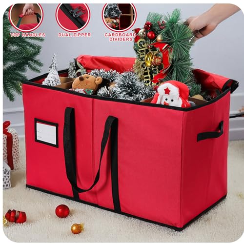 Boîte de rangement de Noël MURYE pliable contre la poussière des figurines - 3