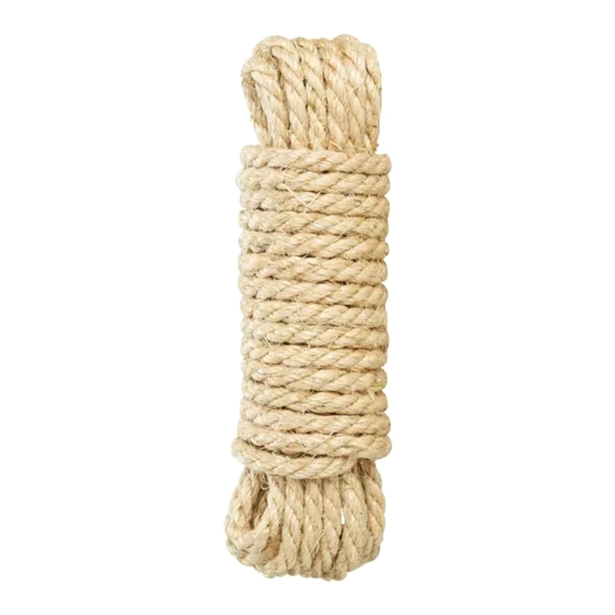 Sisal Rope for Cat Scratcher Cat Tree Repairing - 50 m / 164 ft of 8 mm Thick Natural Sisal Rope for Scratching Post Tower Replacement or Recovering, DIY Cat Scratcher, Gardening Bundling, Craft Deco