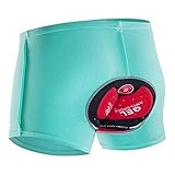 wosawe pantaloncini da ciclismo da uomo con imbottitura 3d, traspiranti, per ciclismo, mtb, biancheria intima da donna, blu, m