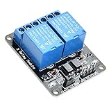 relais deutsch Dieses 5V 2-Kanal Relais Modul mit Optokopplern eignet sich perfekt für die Ansteuerung von bis zu 2 Geräten mit größerem Strom.