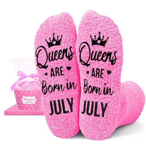 Image of HAPPYPOP Birthday Gifts Ideas for Mom - Pink Month Birthday Socks for Women