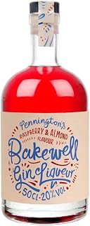 Pennington's Spirits & Liqueurs Raspberry & Almond Flavour Bakewell Gin Liqueur 20 Percent ABV - 50 cl Bottle