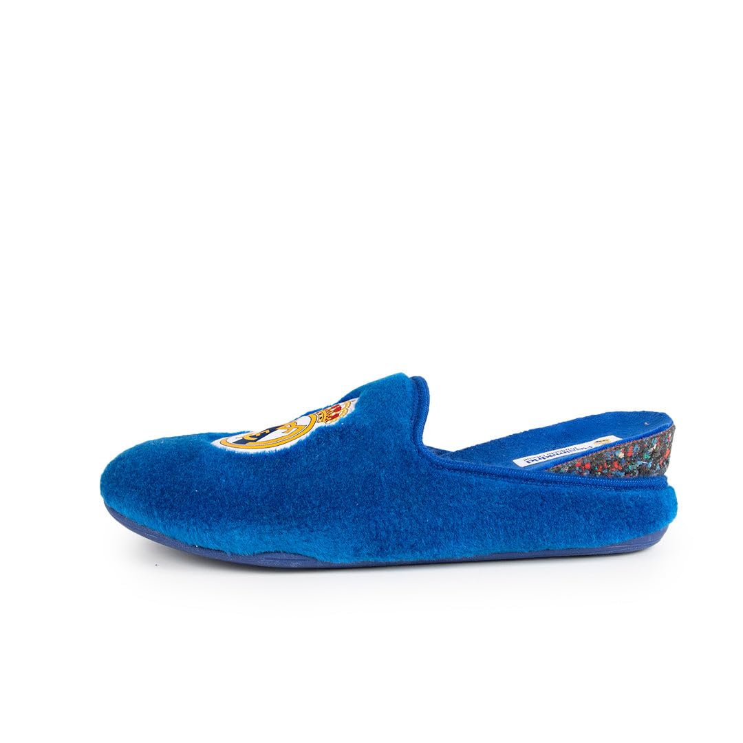 MARPEN SLIPPERS Zapatillas de casa Real Madrid CF Oficiales Temporada 25/26 para Niño o Niña, Suela Caucho Diseño Fútbol, Azul, Talla 28