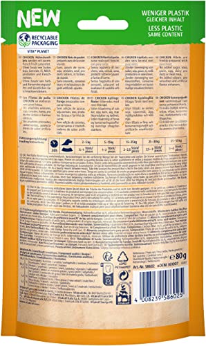Vitakraft fleischiger Hundesnack Chicken Hühnchenfilet (1x 80g)