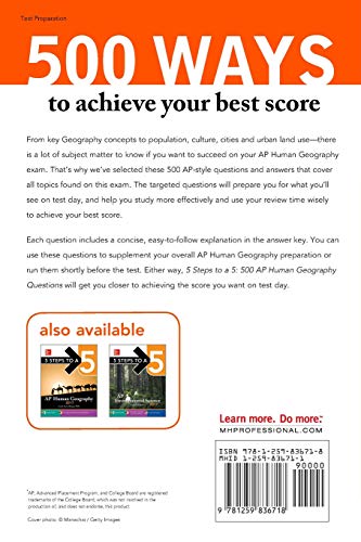 5 Steps to a 5: 500 AP Human Geography Questions to Know by Test Day, Second Edition - Image 2