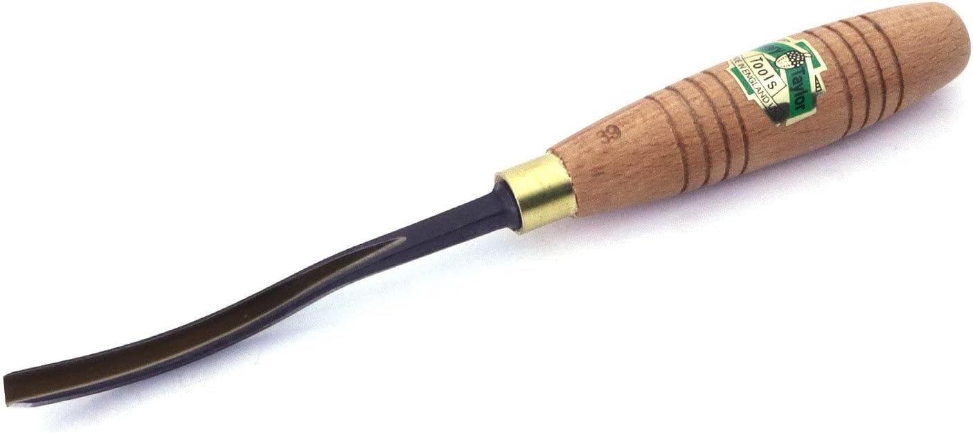 Acorn by Henry Taylor Tools 1/4" (6mm) Curved V Parting Tool - 60° Angle for Woodcarving