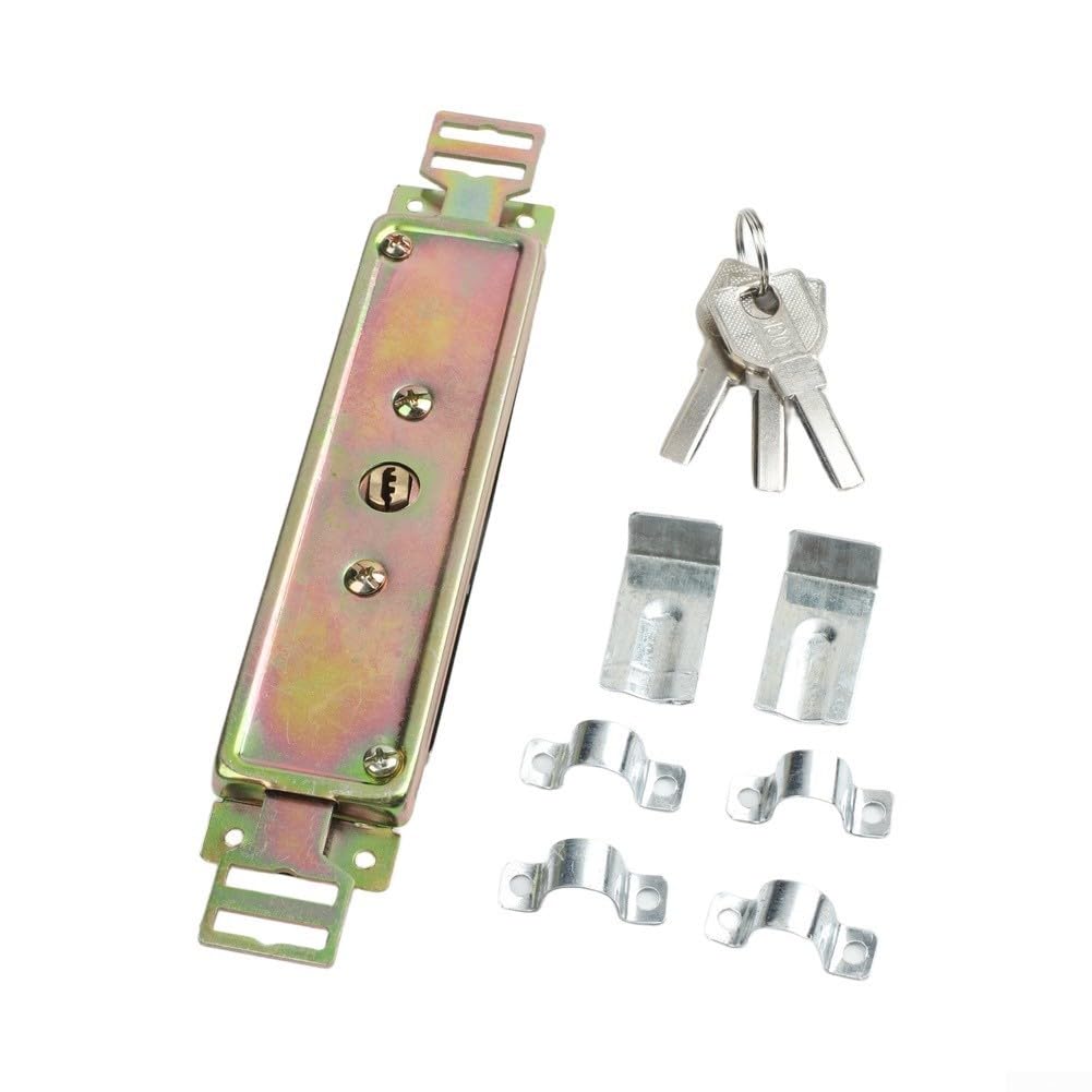 Cerradura Puerta Enrollable para acero Montaje Central Cerradura(8pcs)