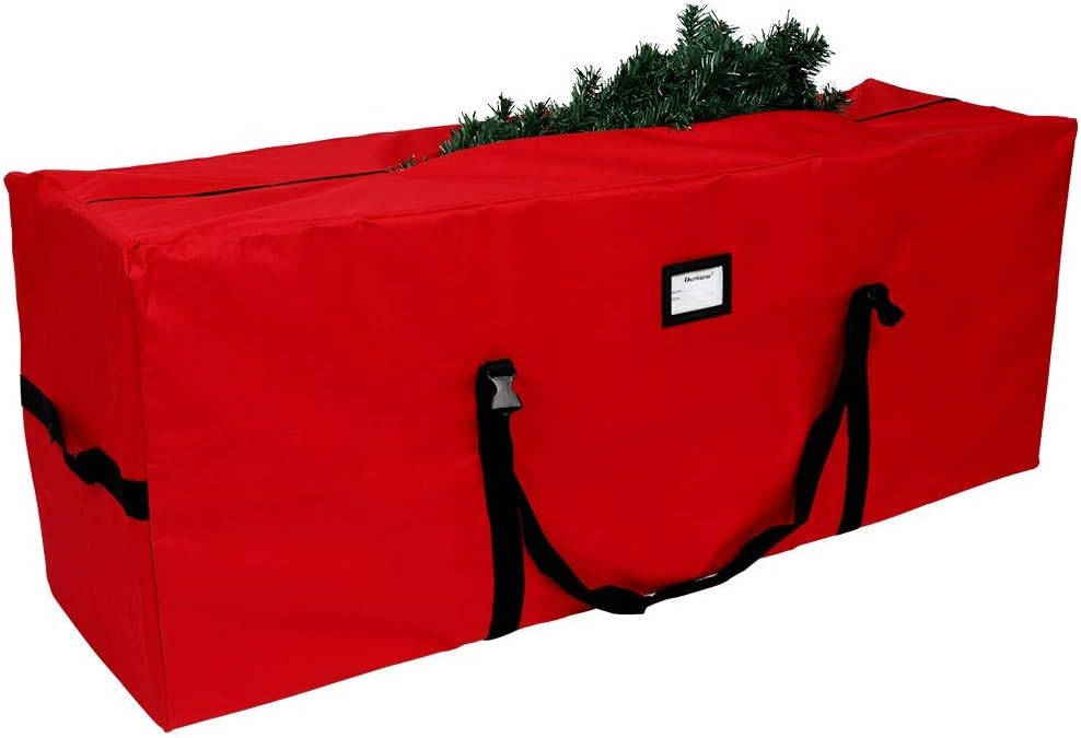 Grand Sac De Rangement IKEA VINTERFINT Rouge - 76L Avec Fermeture éclair - Motif Noël