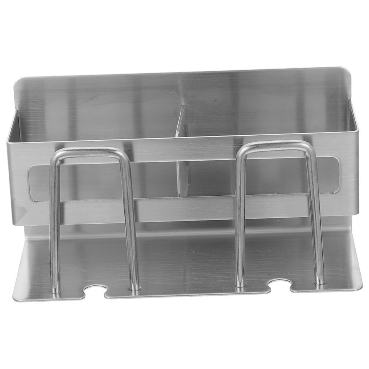 Zahnbürstenhalter Wandmontage Rostfreier Badezimmer Organizer mit Getrenntem Zahnpasta und Bürstenfach Rostfrei Langlebig für Elektr und Manuelle Bürsten