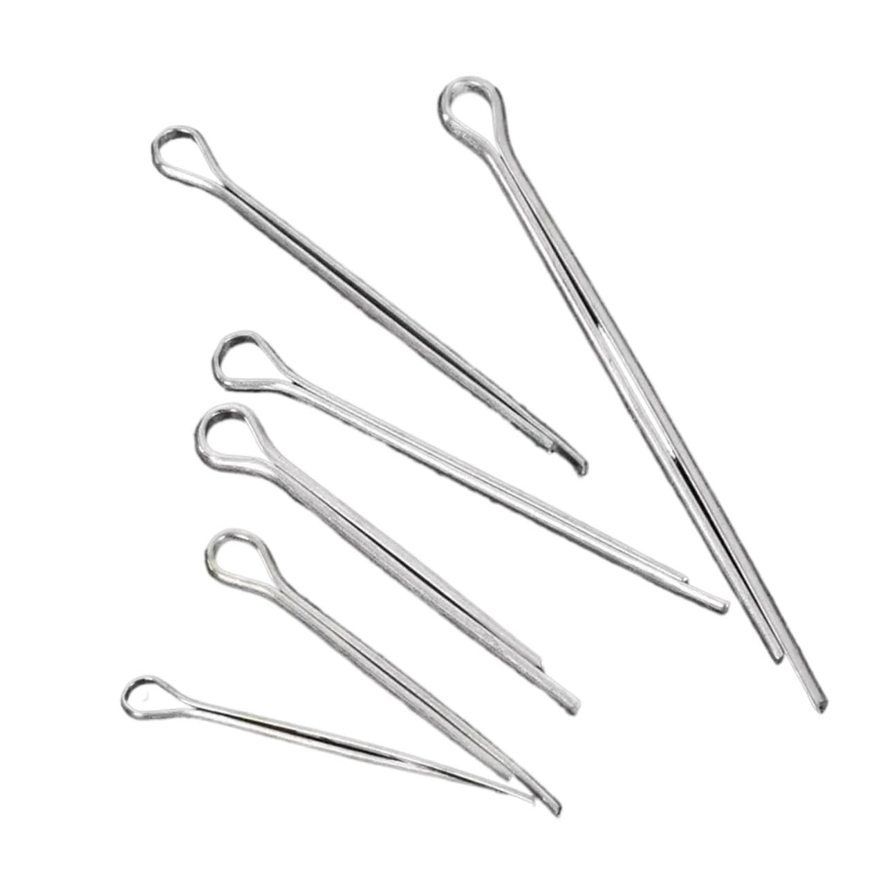 Kit de goupilles fendues en U acier inoxydable, assortiment R, combinaisons tailles multiples, boîte fixations épingle à cheveux sifflet, 550 pièces/boîte Pour Attelage