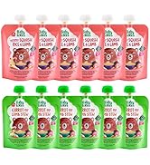 Baby Likes Lot de 6 sachets de nourriture bio halal - Stage 2 Mélange de ragoût d'agneau de carotte 6 sachets x 130...