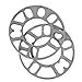 Glomora Car Wheel Spacer Set - 4Pcs Hub Gasket Kit for Enhanced Stability and Fitment