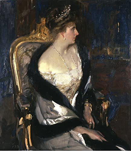 Affiche Toile Reine Eugénie d'Espagne pour décoration salon Sorolla