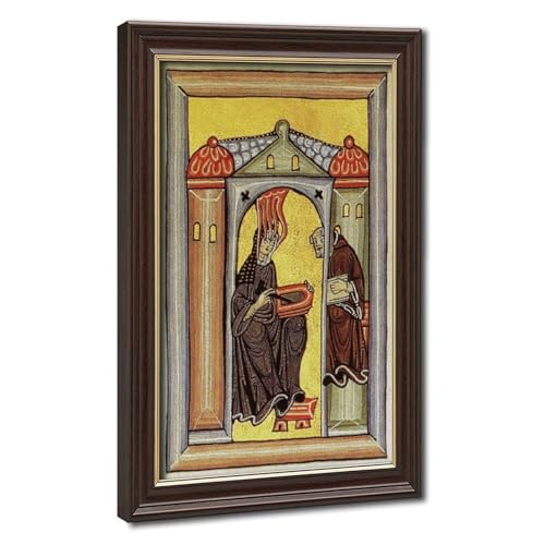 Décoration murale Hildegarde de Bingen pour habiller un grand mur vide sur toile