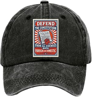 Unisex Defend The Constitution from All Enemies Hat Patriotic 4Th of July Baseball Cap