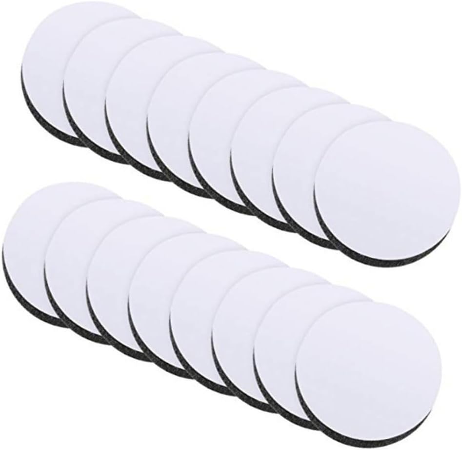 STOBOK 30packs Self Adhesive Dots Round Hook Loop Tape Double Sided Glue Strips Easy Peel and Stick for Wall