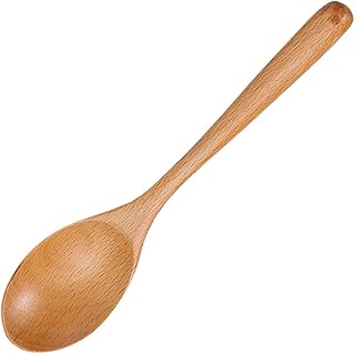 Yamashita Craft 15059300 Spoon, Natural Wood, 6.3 x 1.3 inches (16 x 3.3 cm), Beach Dessert Spoon