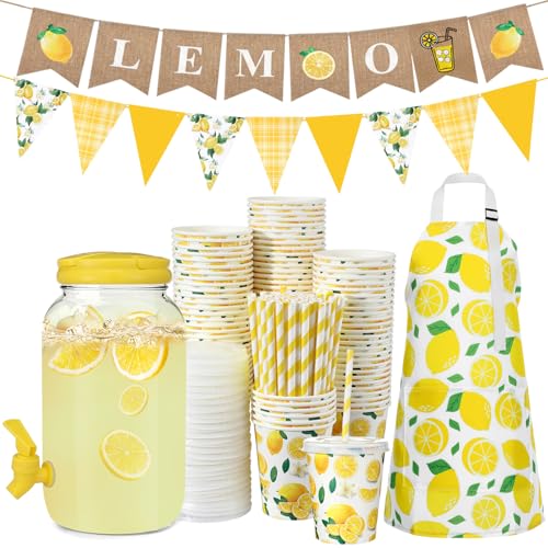 Glitopper 204 Pcs Lemonade Stand Supplies for Kids...