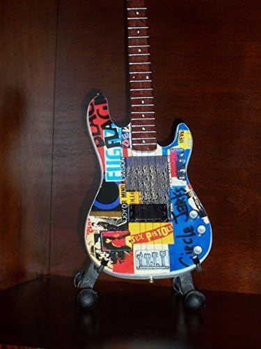 Mini Punk Bass Guitar for RED HOT Chili Peppers FLEA Display Gift
