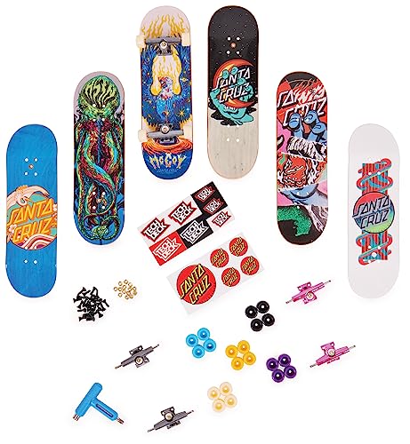 Miniatura 5 de Tech Deck - Finger Skate - Pack 6 Tablas Fingerboards: Auténticos Mini Skates Para Dedos 96 Mm Coleccionables Del Sk8shop Bonus Pack Para Fingerboarding - Juguetes Niños 6 Años